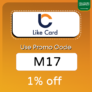 Like card coupon code KSA (M17) Enjoy Up To 70 % OFF