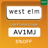 West Elm Promo Code KSA (AV1MJ) Enjoy Up To 60 % OFF